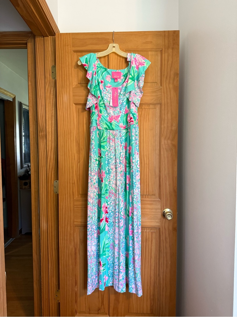 NWT Lilly Pulitzer Aqua Al Fres Maxi